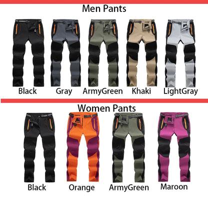 Pantalon de sport de plein air pour homme et femme, imperméable, séchage rapide, montagne, trekking, randonnée, camping, escalade