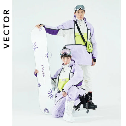 Ski – pull à capuche réfléchissant pour femme, vêtements de Ski tendance,