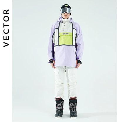 Ski – pull à capuche réfléchissant pour femme, vêtements de Ski tendance,