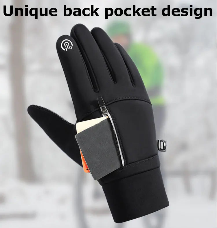 Gants de sport thermiques imperméables