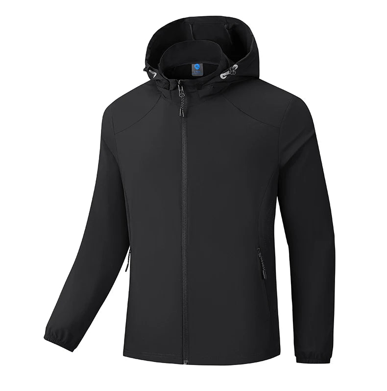 Veste de protection solaire pour homme, coupe-vent, imperméable, élastique, vêtements de chapeau perfectionnés, escalade, randonnée,