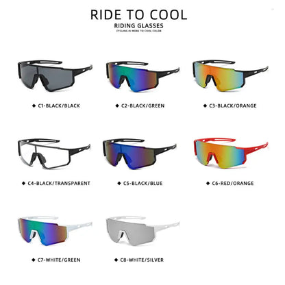 Lunettes de soleil de vélo VTT pour hommes et femmes, lunettes d&