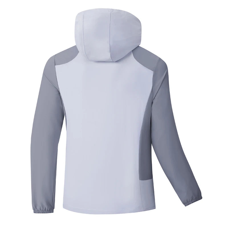 Veste de protection solaire pour homme, coupe-vent, imperméable, élastique, vêtements de chapeau perfectionnés, escalade, randonnée,