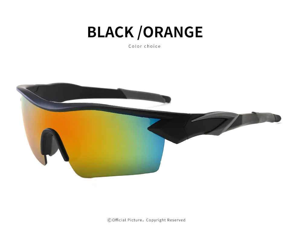 Lunettes de soleil de cyclisme pour hommes et femmes, lunettes de soleil de sport en plein air, lunettes de vélo rondes, lunettes coupe-vent, lunettes UV400