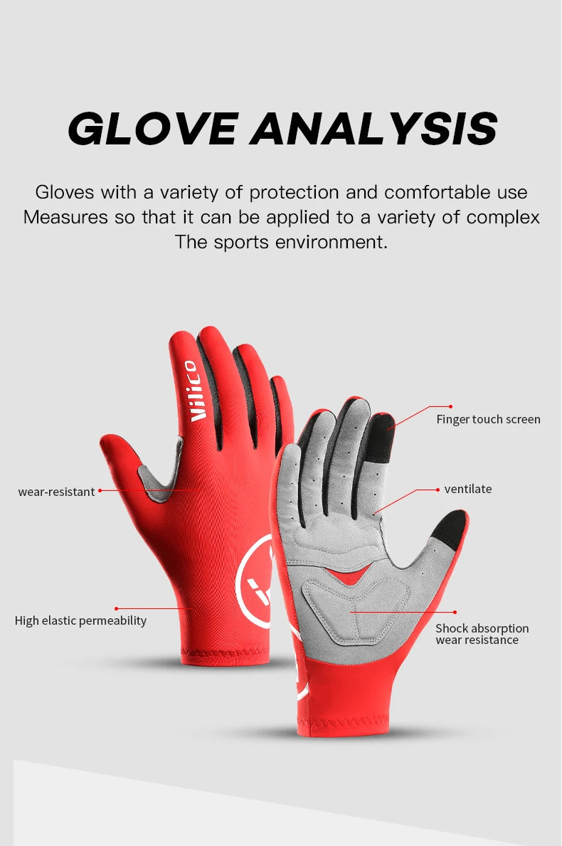 Gants de vélo coupe-vent anti-brûlure