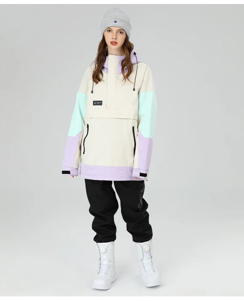 Veste de ski coupe-vent et imperméable pour femme