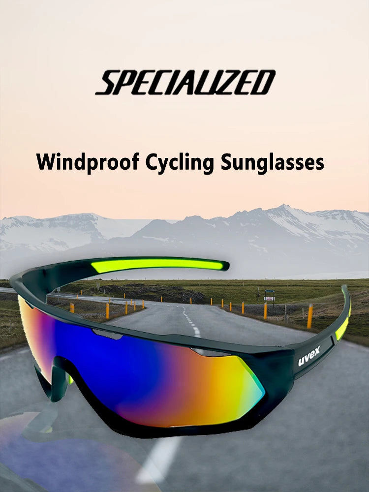 Lunettes de cyclisme polarisées Uvex pour hommes et femmes, lunettes de sport de plein air, lunettes de vélo de montagne, lunettes de soleil de route VTT, lunettes d&