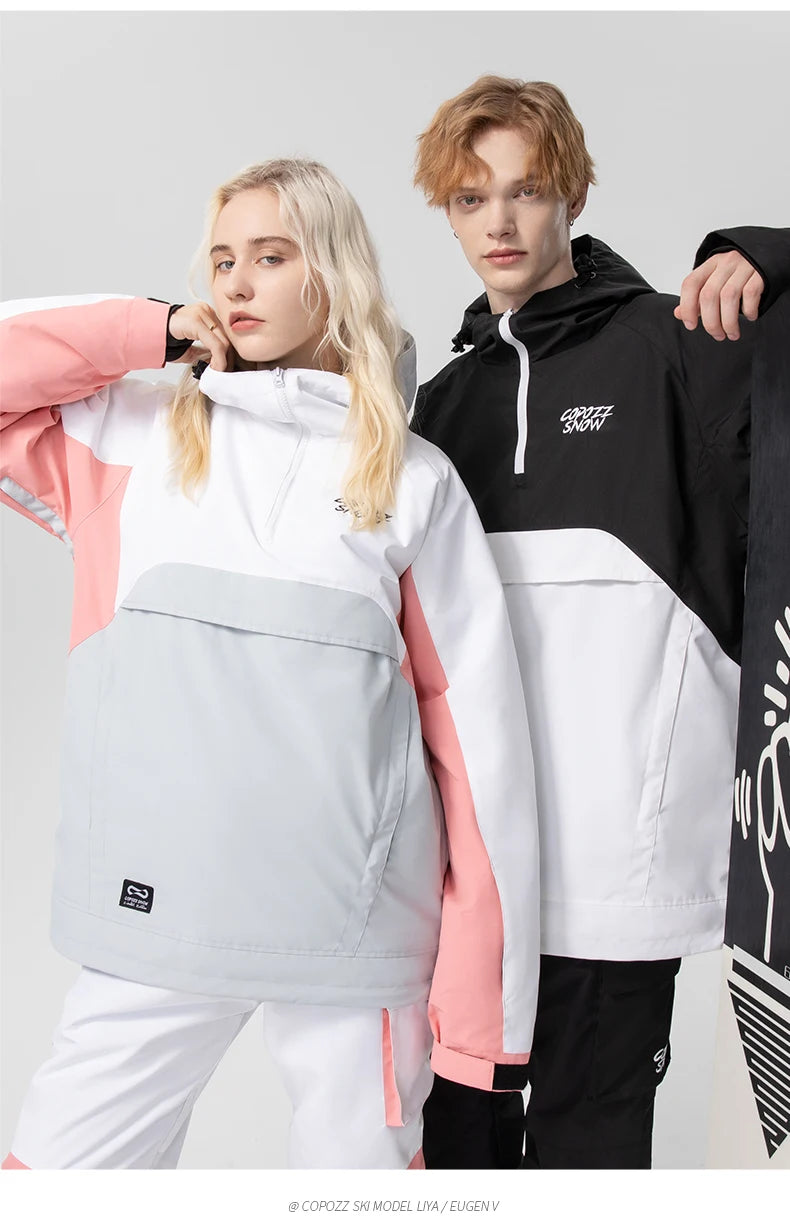 Veste de Ski à Capuche Imbibée pour Homme et Femme