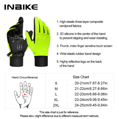 INBIKE l Gants de cyclisme étanches