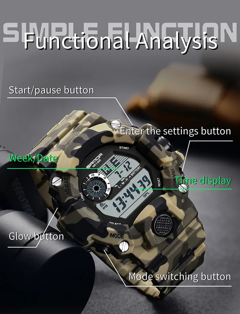 Montre électronique militaire