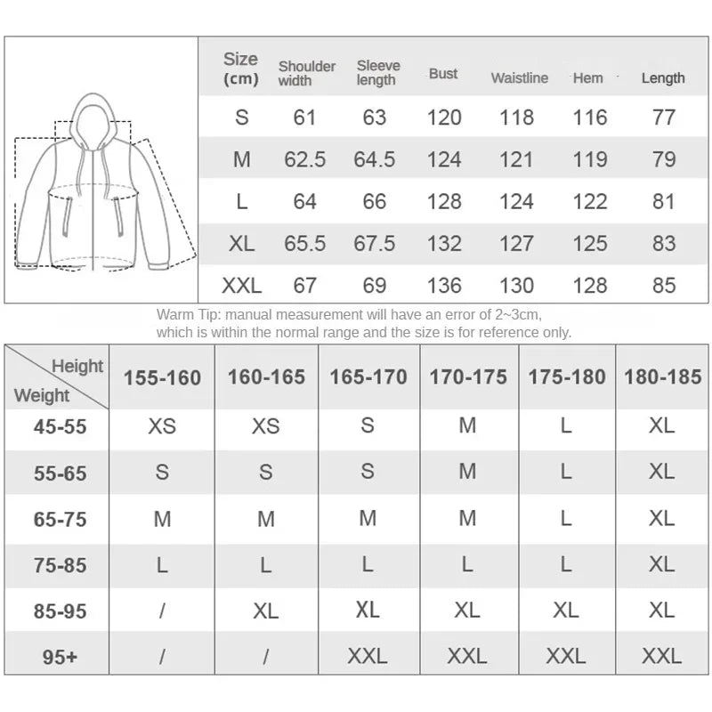 Vestes de ski à capuche chaudes