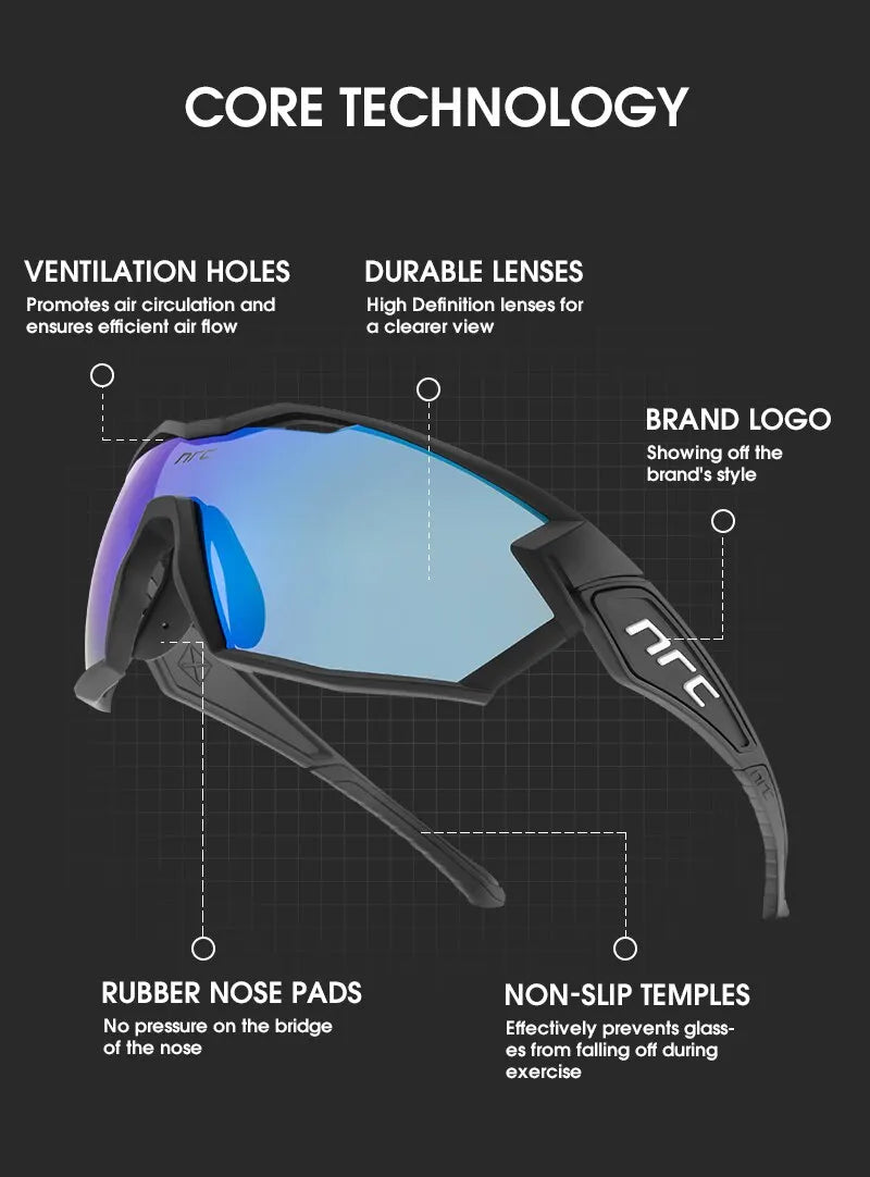 NRC-Lunettes de soleil de cyclisme X2 pour homme et femme, verres de sport pour vélo de montagne, VTT, voyage, nouvel arrivage