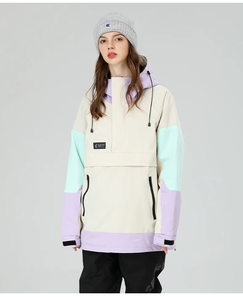 Veste de ski coupe-vent et imperméable pour femme