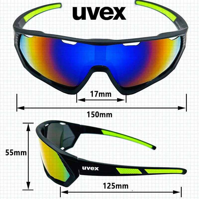 Lunettes de cyclisme polarisées Uvex pour hommes et femmes, lunettes de sport de plein air, lunettes de vélo de montagne, lunettes de soleil de route VTT, lunettes d&