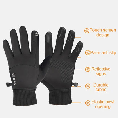 Gants de sport thermiques imperméables