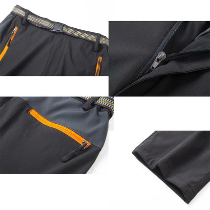 Pantalon cargo de randonnée, poches zippées avec ceinture, séchage rapide, léger, imperméable, sport, montagne, camping, pêche