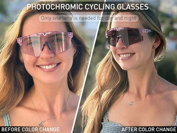 KAPVOE l Lunettes de Soleil de Cyclisme Photochromique