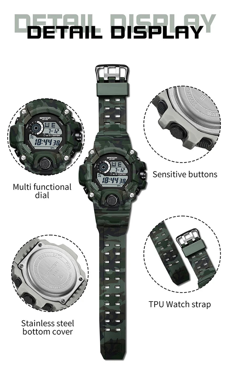 Montre électronique militaire