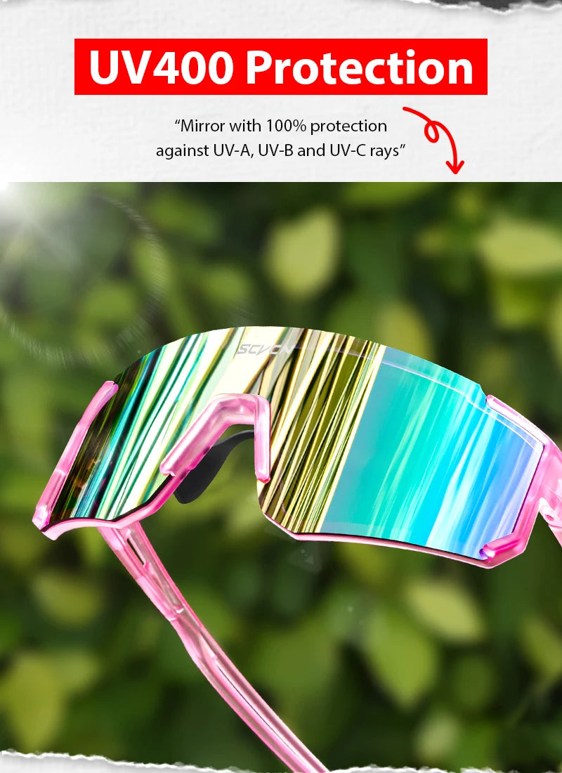 SCVCN-Lunettes de soleil de cyclisme VTT pour hommes et femmes