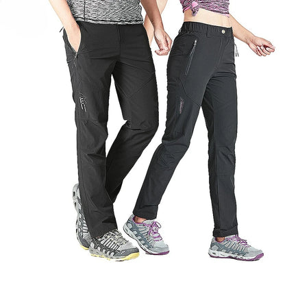 Pantalon de randonnée à séchage rapide pour femme, pantalon léger, imperméable, adapté pour la course en plein air, le camping, l&