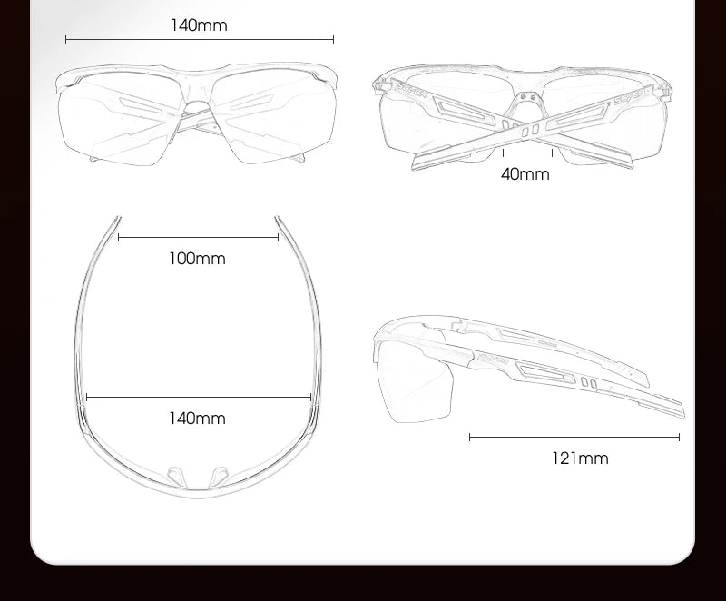 SCVCN-Lunettes de cyclisme polarisées pour hommes et femmes, lunettes de soleil de sport, lunettes de vélo de route de montagne, lunettes de protection d&