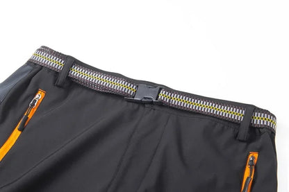 Pantalon cargo de randonnée, poches zippées avec ceinture, séchage rapide, léger, imperméable, sport, montagne, camping, pêche