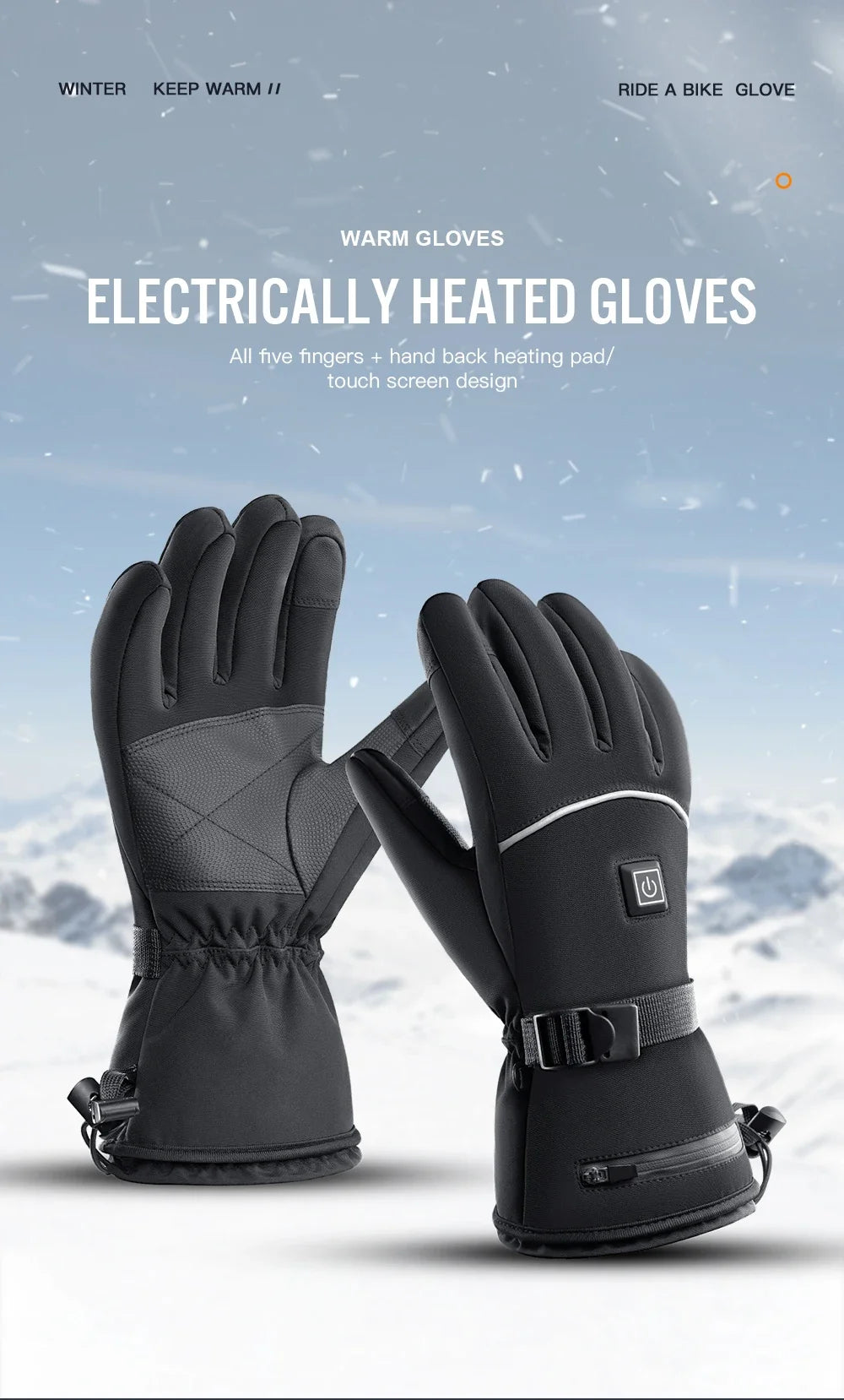 Gants chauffants