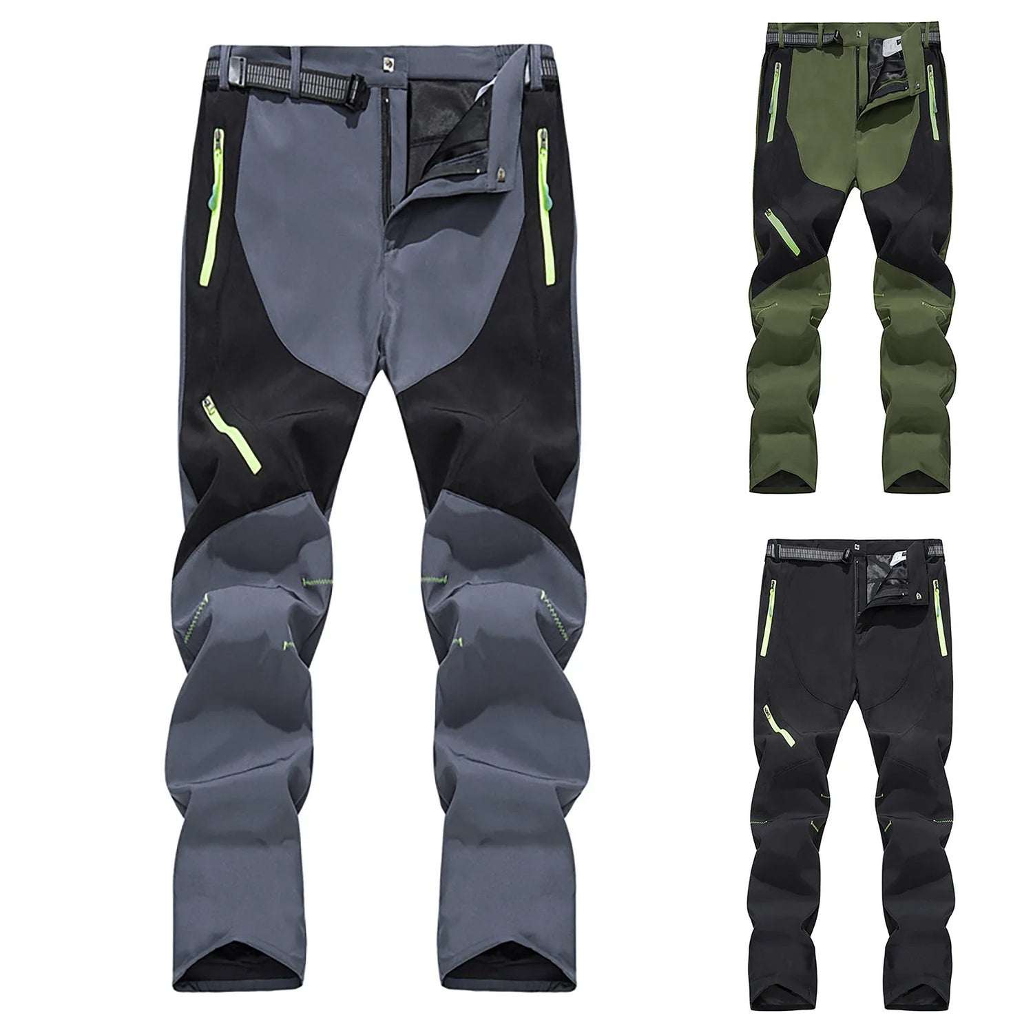 Pantalon de jogging élastique pour homme, pantalon de ski monocouche, poches, confort, canadisme, sports de plein air, fjMens