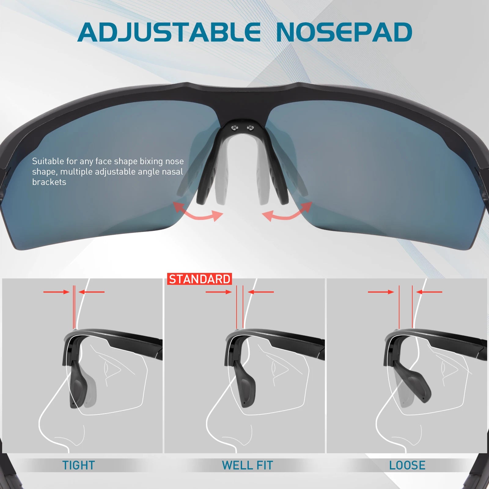 SCVCN-Lunettes de cyclisme polarisées pour hommes et femmes, lunettes de soleil de sport, lunettes de vélo de route de montagne, lunettes de protection d&