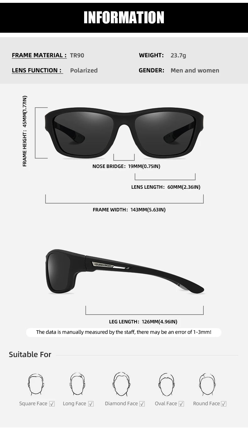 Lunettes de soleil polarisées pour hommes et femmes, lunettes de sport Softball, lunettes de pêche, baseball en plein air, tout neuf, UV400