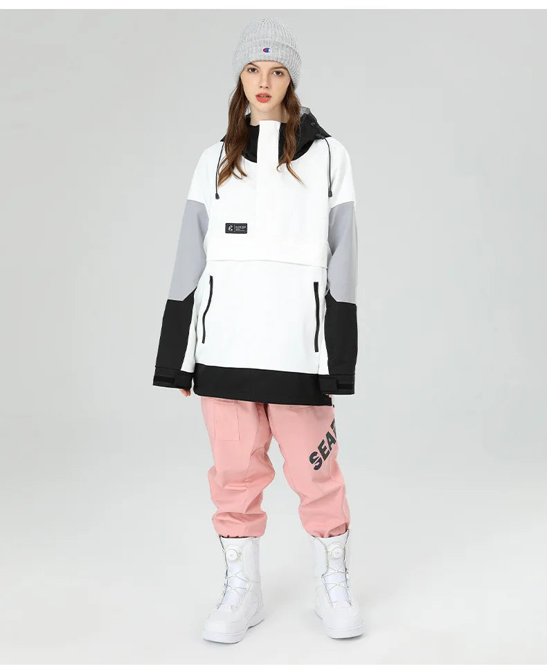 Veste de ski coupe-vent et imperméable pour femme