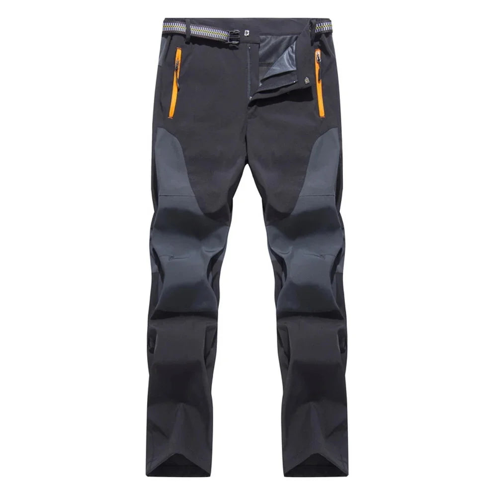 Pantalon cargo de randonnée, poches zippées avec ceinture, séchage rapide, léger, imperméable, sport, montagne, camping, pêche