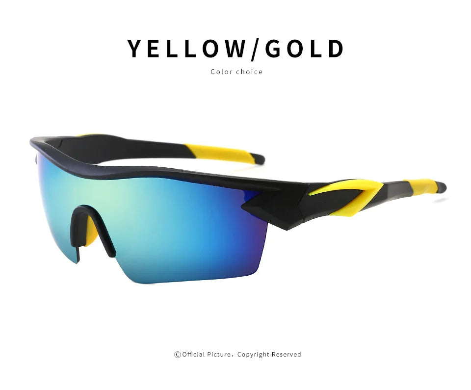 Lunettes de soleil de cyclisme pour hommes et femmes, lunettes de soleil de sport en plein air, lunettes de vélo rondes, lunettes coupe-vent, lunettes UV400