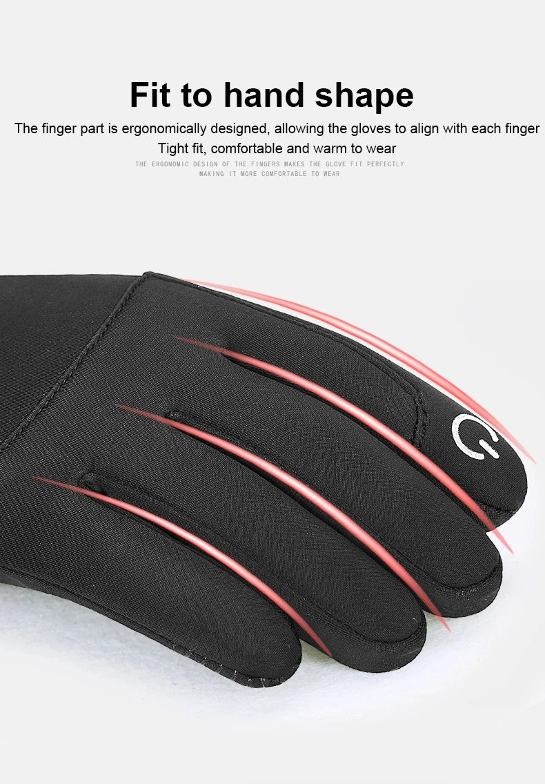 Gants de sport thermiques imperméables