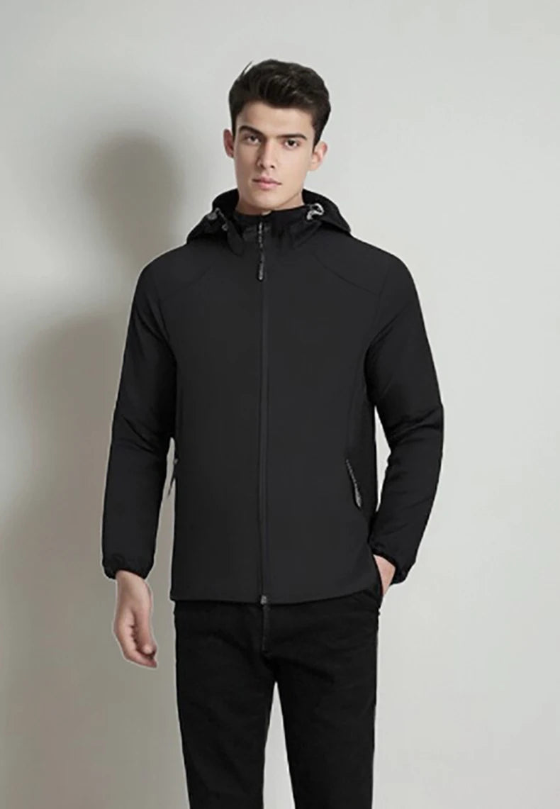 Veste de protection solaire pour homme, coupe-vent, imperméable, élastique, vêtements de chapeau perfectionnés, escalade, randonnée,