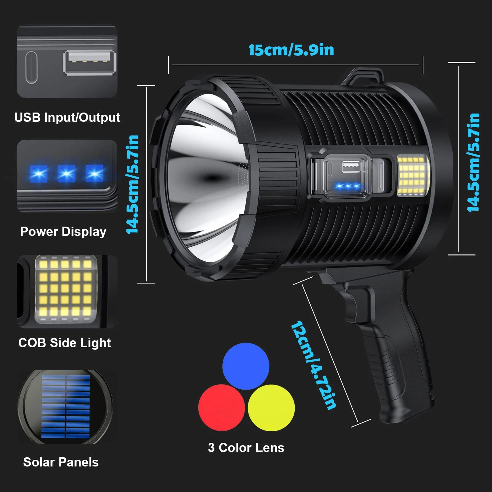 Projecteur 900000 Lumens