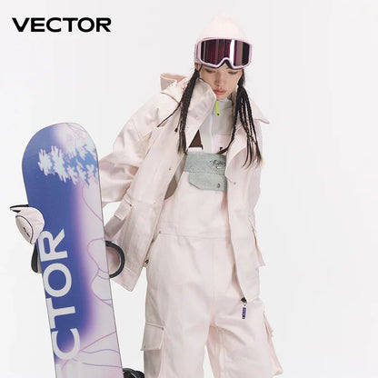 VECTOR-Veste de ski cowboy pour homme et femme, vêtement de mode, épais, avec isolation thermique, imperméable, coupe-vent, équipement de sport