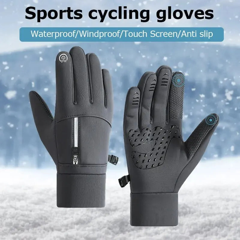 Gants de sport thermiques imperméables