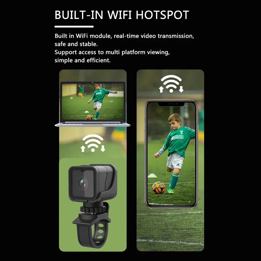 Mini Caméra étanche HD 1080P avec Hotspot WiFi