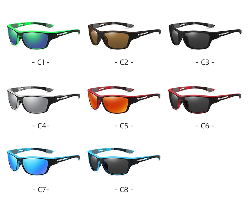 Lunettes de soleil polarisées pour hommes et femmes, lunettes de sport Softball, lunettes de pêche, baseball en plein air, tout neuf, UV400