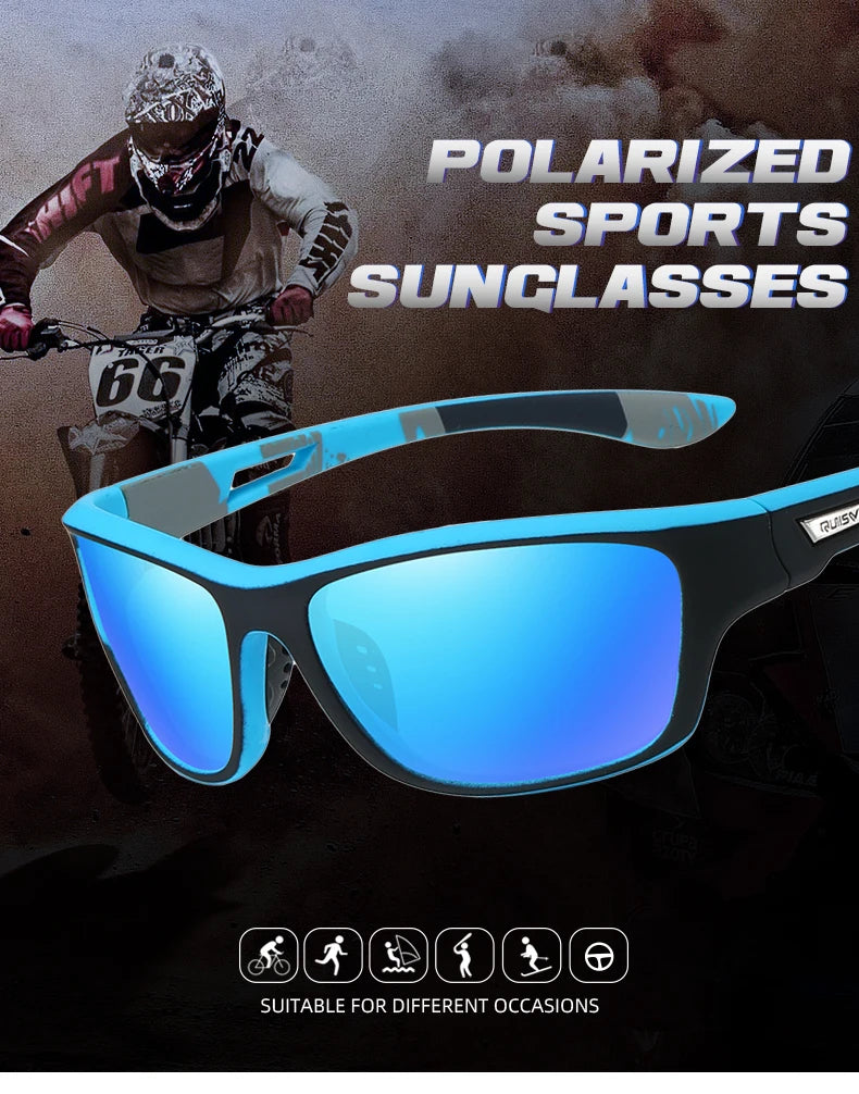 Lunettes de soleil polarisées pour hommes et femmes, lunettes de sport Softball, lunettes de pêche, baseball en plein air, tout neuf, UV400