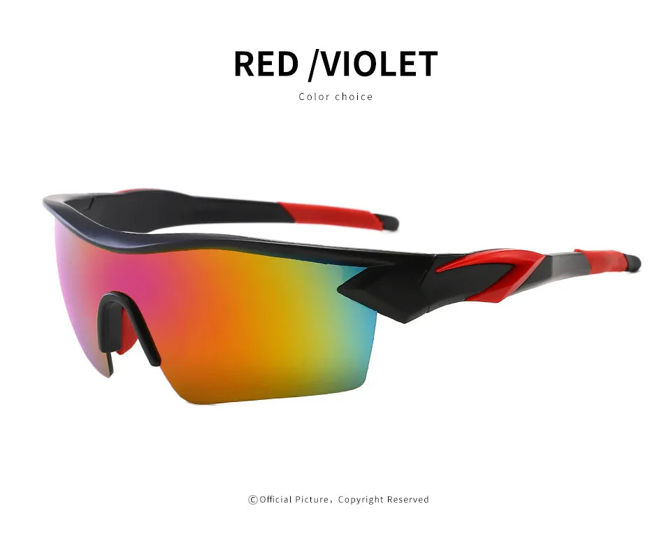 Lunettes de soleil de cyclisme pour hommes et femmes, lunettes de soleil de sport en plein air, lunettes de vélo rondes, lunettes coupe-vent, lunettes UV400