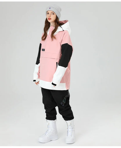 Veste de ski coupe-vent et imperméable pour femme