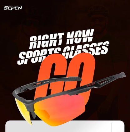 SCVCN-Lunettes de cyclisme polarisées pour hommes et femmes, lunettes de soleil de sport, lunettes de vélo de route de montagne, lunettes de protection d&