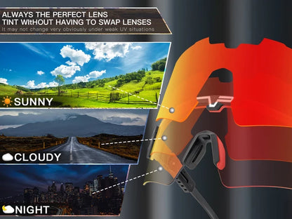 KAPVOE l Lunettes de Soleil de Cyclisme Photochromique