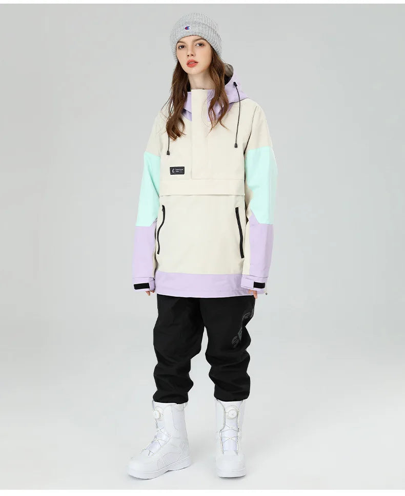 Veste de ski coupe-vent et imperméable pour femme